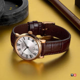Buy Shop Tissot Carson Premium Lady Silver Dial Brown Leather Strap Watch For Women - T122.210.36.033.00 USA Online