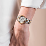 Buy Shop Tissot Carson Premium Lady Silver Dial Two Tone Steel Strap Watch For Women - T122.210.22.033.01 USA Online