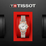 Buy Shop Tissot Carson Premium Lady Silver Dial Two Tone Steel Strap Watch For Women - T122.210.22.033.01 USA Online