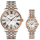 Buy Shop Tissot Carson Premium Lady Silver Dial Two Tone Steel Strap Watch For Women - T122.210.22.033.01 USA Online