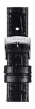 Buy Shop Tissot Carson Premium Lady Silver Dial Black Leather Strap Watch For Women - T122.210.16.033.00 USA Online