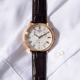 Buy Shop Tissot Carson Premium Chronograph Silver Dial Brown Leather Strap Watch For Men - T122.417.36.033.00 USA Online