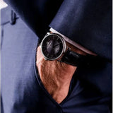 Buy Shop Tissot Carson Premium Powermatic 80 Black Dial Black Leather Strap Watch For Men - T122.407.16.051.00 USA Online