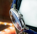 Buy Shop Tissot Carson Premium Powermatic 80 Blue Dial Blue Leather Strap Watch For Men - T122.407.16.043.00 USA Online