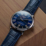 Buy Shop Tissot Carson Premium Powermatic 80 Blue Dial Blue Leather Strap Watch For Men - T122.407.16.043.00 USA Online