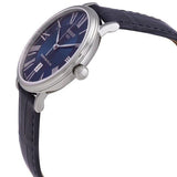 Buy Shop Tissot Carson Premium Powermatic 80 Blue Dial Blue Leather Strap Watch For Men - T122.407.16.043.00 USA Online