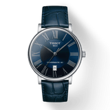 Buy Shop Tissot Carson Premium Powermatic 80 Blue Dial Blue Leather Strap Watch For Men - T122.407.16.043.00 USA Online