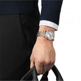 Buy Shop Tissot Carson Premium Powermatic 80 Silver Dial Two Tone Steel Strap Watch For Men - T122.407.22.033.00 USA Online