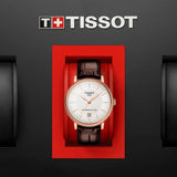 Buy Shop Tissot Carson Premium Powermatic 80 White Dial Brown Leather Strap Watch For Men - T122.407.36.031.00 USA Online