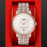 Buy Shop Tissot Carson Premium Powermatic 80 White Dial Two Tone Steel Strap Watch For Men - T122.407.22.031.01 USA Online