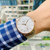 Buy Shop Tissot Carson Premium Powermatic 80 White Dial Two Tone Steel Strap Watch For Men - T122.407.22.031.01 USA Online