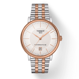 Buy Shop Tissot Carson Premium Powermatic 80 White Dial Two Tone Steel Strap Watch For Men - T122.407.22.031.01 USA Online