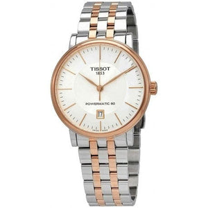 Buy Shop Tissot Carson Premium Powermatic 80 White Dial Two Tone Steel Strap Watch For Men - T122.407.22.031.01 USA Online