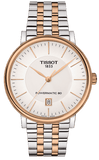 Buy Shop Tissot Carson Premium Powermatic 80 White Dial Two Tone Steel Strap Watch For Men - T122.407.22.031.01 USA Online