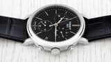 Buy Shop Tissot Carson Premium Chronograph Black Dial Black Leather Strap Watch For Men - T122.417.16.051.00 USA Online