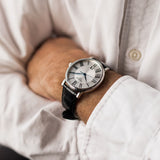 Buy Shop Tissot Carson Premium Silver Dial Black Leather Strap Watch For Men - T122.410.16.033.00 USA Online