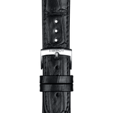 Buy Shop Tissot Carson Premium Silver Dial Black Leather Strap Watch For Men - T122.410.16.033.00 USA Online