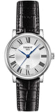 Buy Shop Tissot Carson Premium Silver Dial Black Leather Strap Watch For Men - T122.410.16.033.00 USA Online