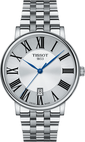 Buy Shop Tissot Carson Premium Silver Dial Silver Steel Strap Watch for Men - T122.417.11.033.00 USA Online