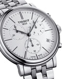 Buy Shop Tissot Carson Premium White Dial Silver Steel Strap Watch For Men - T122.417.11.011.00 USA Online
