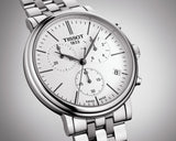 Buy Shop Tissot Carson Premium White Dial Silver Steel Strap Watch For Men - T122.417.11.011.00 USA Online