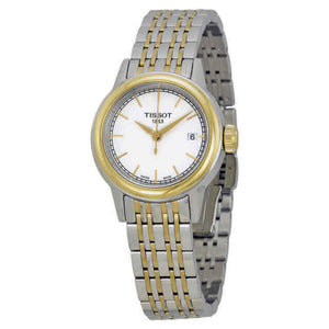 Buy Shop Tissot Carson Steel Lady White Dial Quartz Watch For Women - T085.210.22.011.00 USA Online