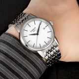 Buy Shop Tissot Carson Steel White Dial Silver Steel Strap Watch For Men - T085.410.11.011.00 USA Online