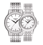 Buy Shop Tissot Carson Steel White Dial Silver Steel Strap Watch For Men - T085.410.11.011.00 USA Online