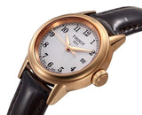 Buy Shop Tissot Carson White Dial Brown Leather Strap Watch For Women - T085.210.36.012.00 USA Online