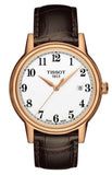 Buy Shop Tissot Carson White Dial Brown Leather Strap Watch For Women - T085.210.36.012.00 USA Online
