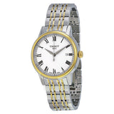 Buy Shop Tissot T Classic Carson Quartz White Dial Two Tone Steel Strap Watch for Men - T085.410.22.013.00 USA Online