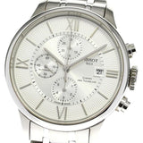 Buy Shop Tissot Chemin des Tourelles Automatic Chronograph White Dial Silver Steel Strap Watch for Men - T099.427.11.038.00 USA Online