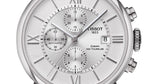 Buy Shop Tissot Chemin des Tourelles Automatic Chronograph White Dial Silver Steel Strap Watch for Men - T099.427.11.038.00 USA Online