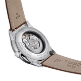 Buy Shop Tissot Chemin des Tourelles Automatic Powermatic 80 Blue Dial Brown Leather Strap Watch for Men - T139.407.16.041.00 USA Online