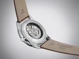 Buy Shop Tissot Chemin des Tourelles Automatic Powermatic 80 Blue Dial Brown Leather Strap Watch for Men - T139.407.16.041.00 USA Online
