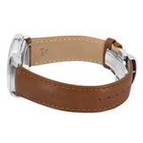 Buy Shop Tissot Chemin des Tourelles Automatic Powermatic 80 Blue Dial Brown Leather Strap Watch for Men - T139.407.16.041.00 USA Online