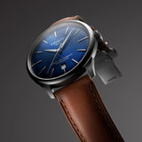 Buy Shop Tissot Chemin des Tourelles Automatic Powermatic 80 Blue Dial Brown Leather Strap Watch for Men - T139.407.16.041.00 USA Online