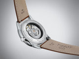 Buy Shop Tissot Chemin des Tourelles Automatic Powermatic 80 Ivory Dial Green Leather Strap Watch for Men - T139.407.16.261.00 USA Online