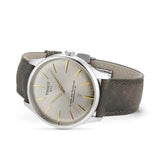 Buy Shop Tissot Chemin des Tourelles Automatic Powermatic 80 Ivory Dial Green Leather Strap Watch for Men - T139.407.16.261.00 USA Online