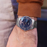 Buy Shop Tissot Chemin Des Tourelles Powermatic 80 Blue Dial Silver Steel Strap Watch for Men - T099.407.11.048.00 USA Online