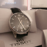 Buy Shop Tissot Chemin Des Tourelles Powermatic 80 Black Dial Black Leather Strap Watch For Men - T099.407.16.447.00 USA Online