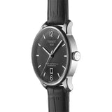 Buy Shop Tissot Chemin Des Tourelles Powermatic 80 Black Dial Black Leather Strap Watch For Men - T099.407.16.447.00 USA Online
