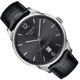 Buy Shop Tissot Chemin Des Tourelles Powermatic 80 Black Dial Black Leather Strap Watch For Men - T099.407.16.447.00 USA Online