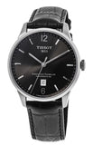 Buy Shop Tissot Chemin Des Tourelles Powermatic 80 Black Dial Black Leather Strap Watch For Men - T099.407.16.447.00 USA Online