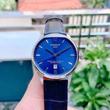 Buy Shop Tissot Chemin Des Tourelles Powermatic 80 Blue Dial Blue Leather Strap Watch for Men - T099.407.16.047.00 USA Online