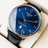Buy Shop Tissot Chemin Des Tourelles Powermatic 80 Blue Dial Blue Leather Strap Watch for Men - T099.407.16.047.00 USA Online