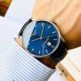 Buy Shop Tissot Chemin Des Tourelles Powermatic 80 Blue Dial Blue Leather Strap Watch for Men - T099.407.16.047.00 USA Online