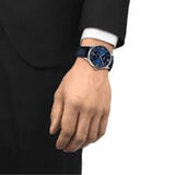 Buy Shop Tissot Chemin Des Tourelles Powermatic 80 Blue Dial Blue Leather Strap Watch for Men - T099.407.16.047.00 USA Online