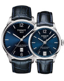 Buy Shop Tissot Chemin Des Tourelles Powermatic 80 Blue Dial Blue Leather Strap Watch for Men - T099.407.16.047.00 USA Online