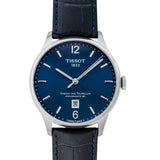 Buy Shop Tissot Chemin Des Tourelles Powermatic 80 Blue Dial Blue Leather Strap Watch for Men - T099.407.16.047.00 USA Online